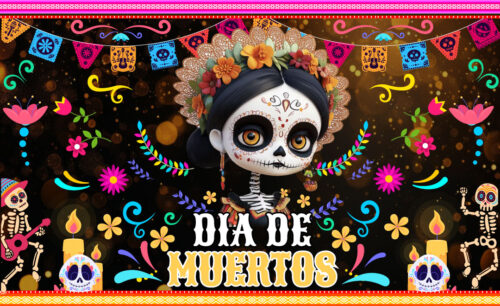Lona A dia de Muertos